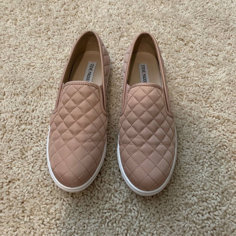 Steve Madden quilted slip on sneaker